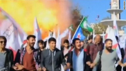 Exclusive video Amateur video shows bomb blast at Turkey peace march