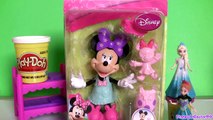 Play Doh Minnie Mouse SLEEPOVER BOW Tique ❤️ MagiClip Disney Frozen Elsa Anna Magic Clip
