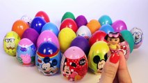 SURPRISE EGGS PEPPA PIG MICKEY MOUSE MINNIE MOUSE FROZEN PRINCESS PLAY DOH EGGS KINDER EGG