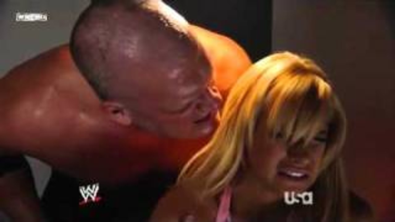 WWE Raw 15/12/2008 Kelly Kelly & Kane Backstage