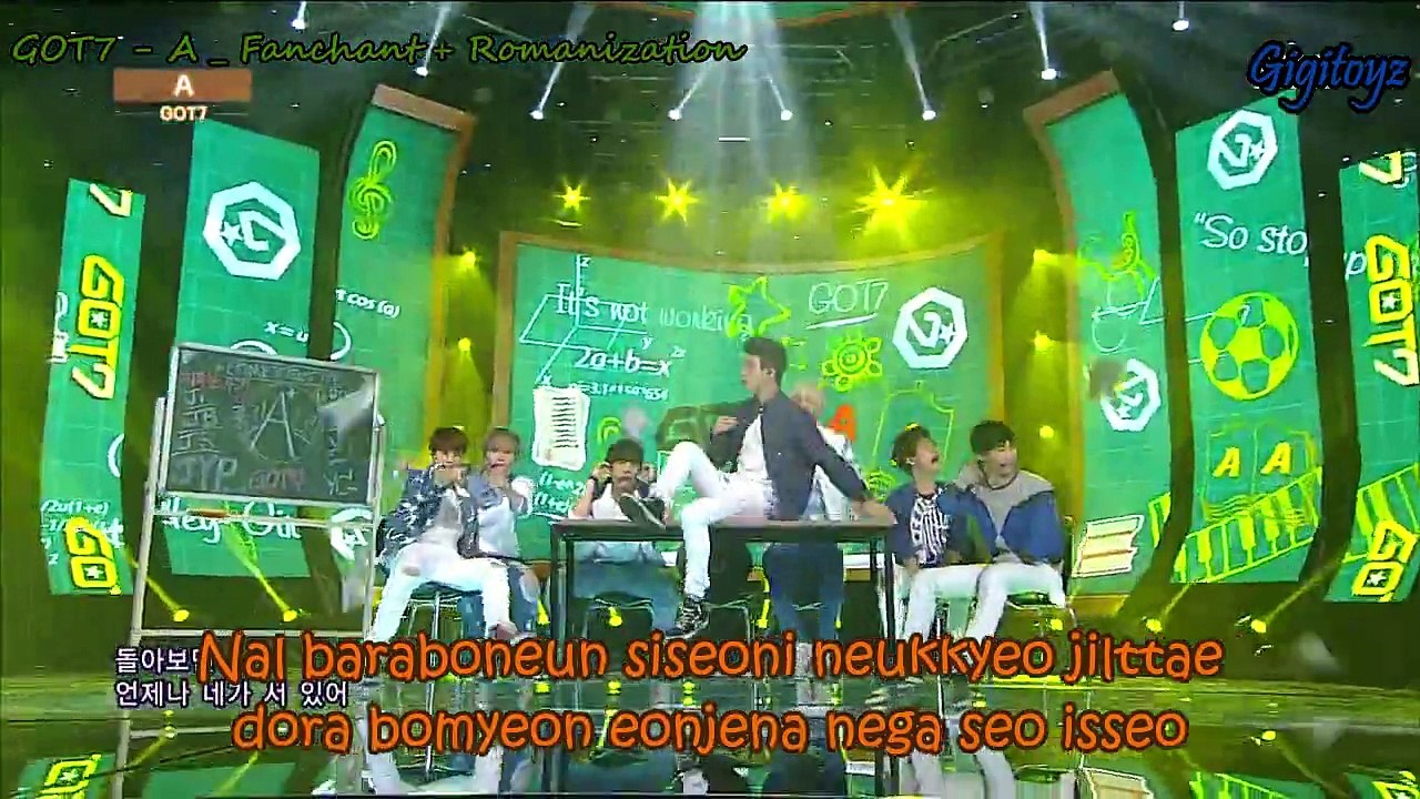 Fanchant + Romanization (color coded lyrics) - GOT7 _ A