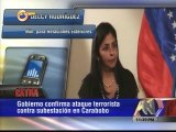 Canciller Rodríguez denuncia ataque terrorista en subestación eléctrica carabobeña
