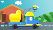 Camion de pompier - Tom & Matt les vehicules constructeurs _ Jeux de construction pour enfant