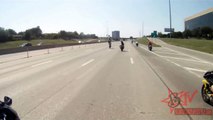 Motorcycle Crashes Street Bike Accident Stuntbike Collision On Highway Wheelie Fail HD Blo