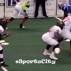 Indoor Football Player Goes Beastmode