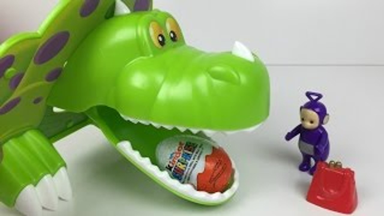 Teletubbies Tinky Winky With Dino And Kinder Su...