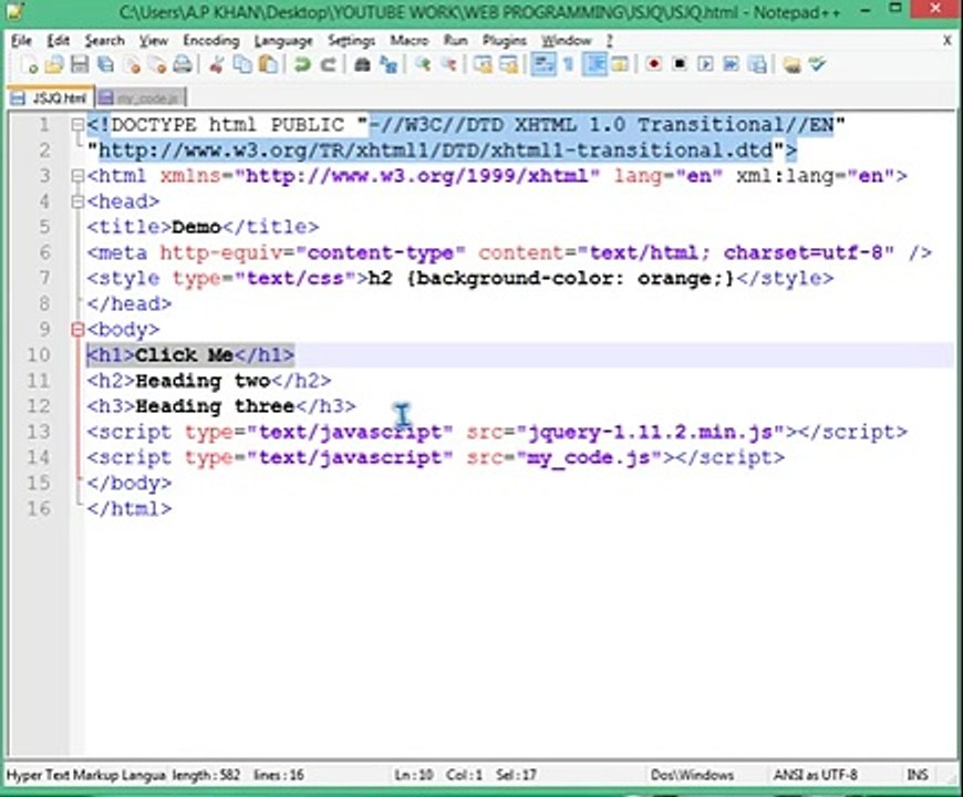 JAVASCRIPT AND JQUERY INTRODUCTION (IN HINDI)-11 ANIMATIONS