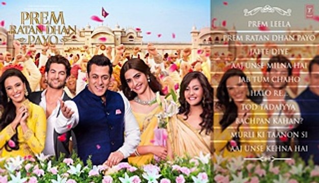 Prem Ratan Dhan Payo Full Audio Songs JUKEBOX Salman Khan, Sonam Kapoor