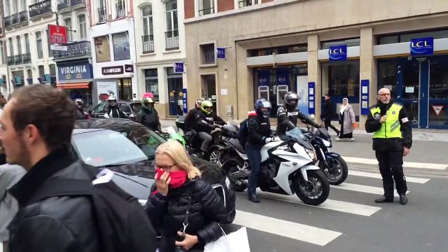 Motards en colère à Lille