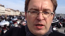 Les Motards en colère manifestent à Nantes