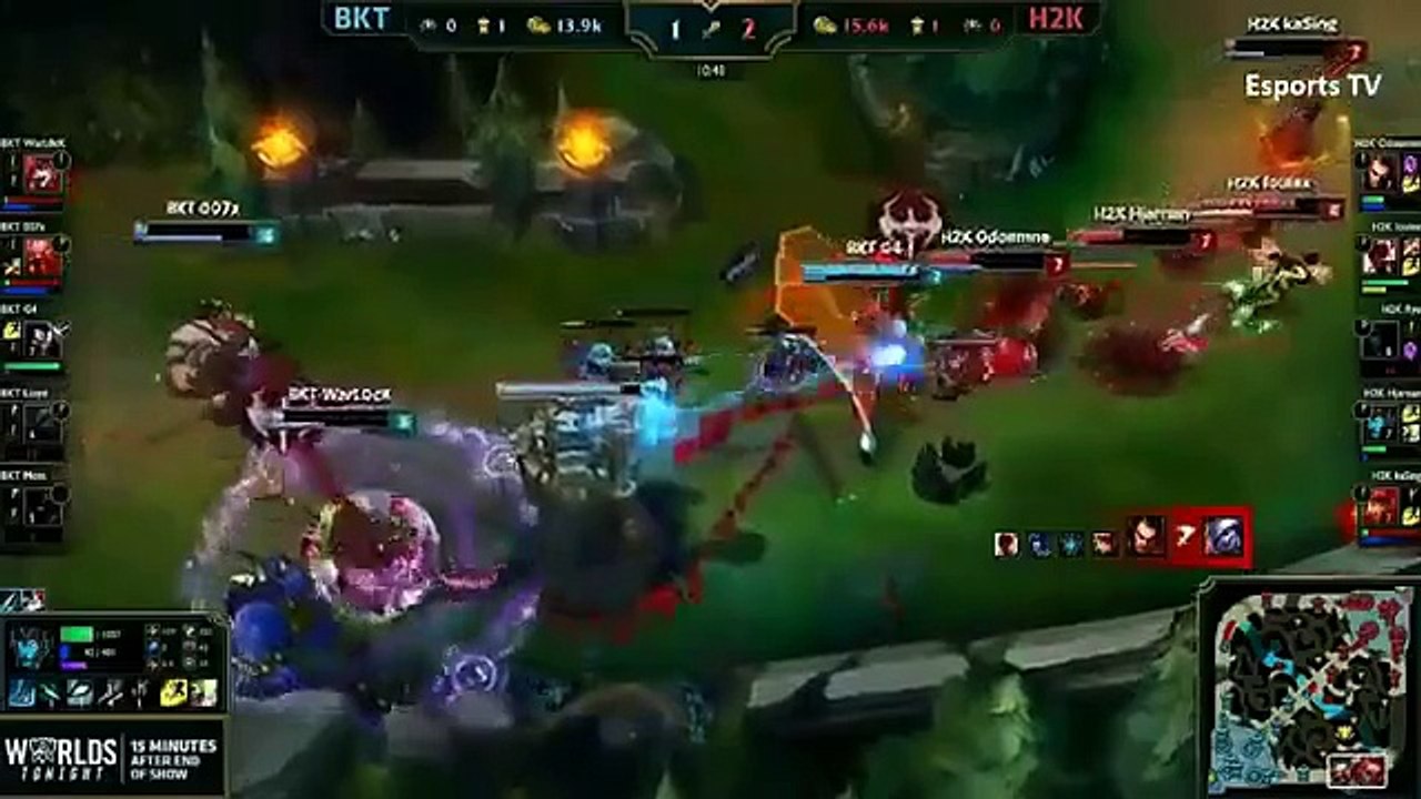 First Blood H2K vs BKT - H2K Gaming vs Bangkok Titans - Worlds Championship2015
