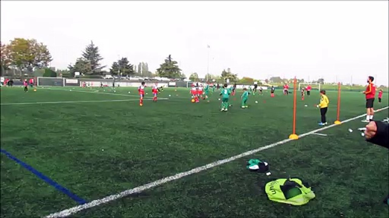 Frappe de mathis et belle arret du goal adverse