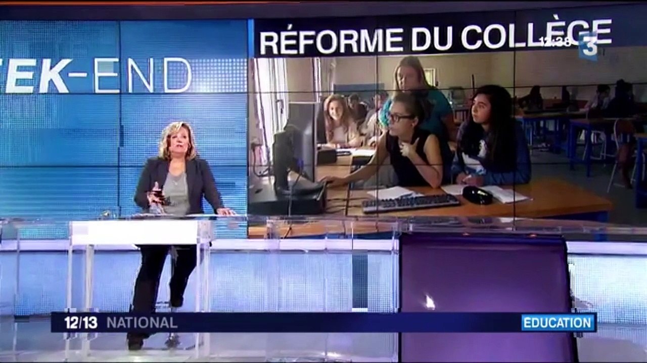 Reportage sur un collège pionnier de la réforme dans le Lot (France 3)