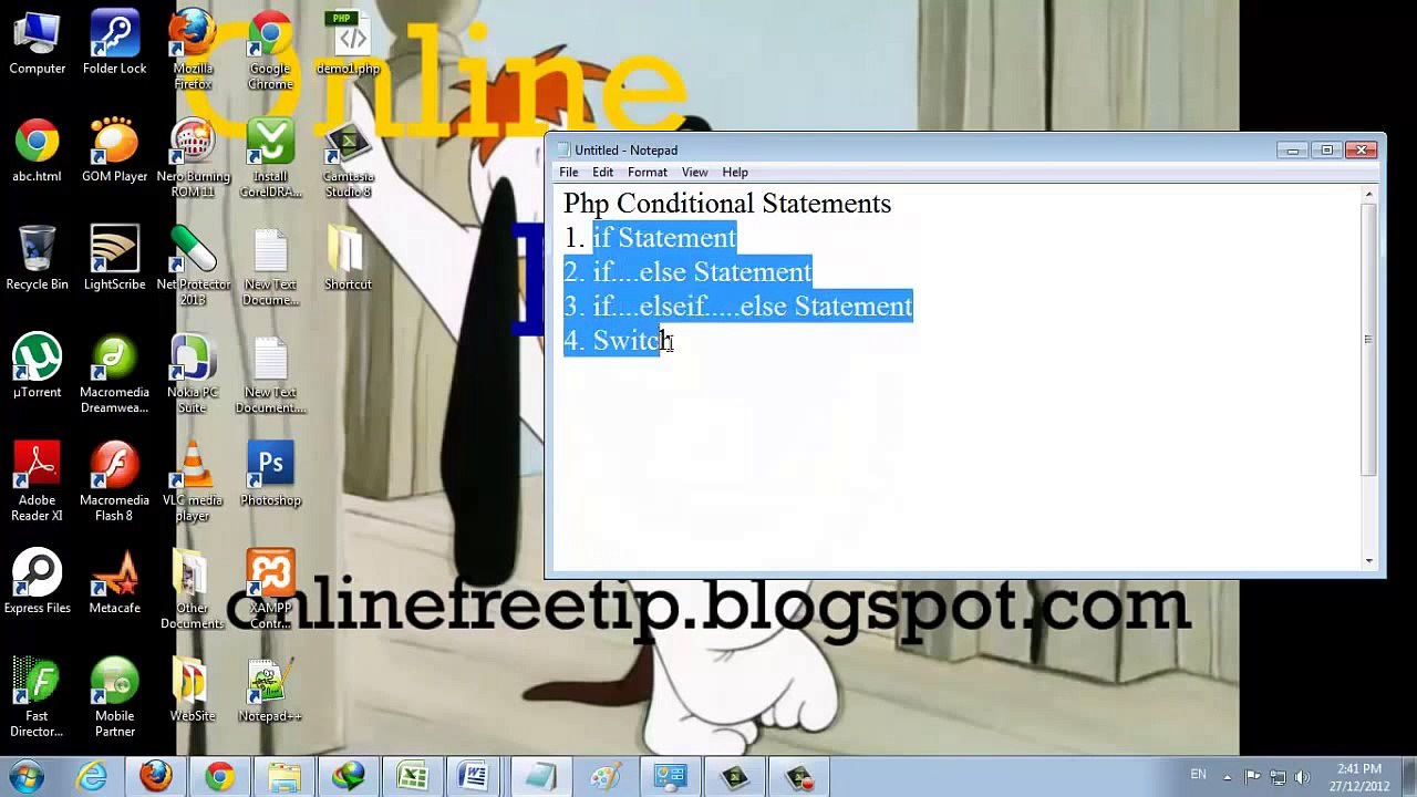 PHP Tutorial in Hindi_Urdu-10 Conditional statements(if_elseif_if-else)-1_3