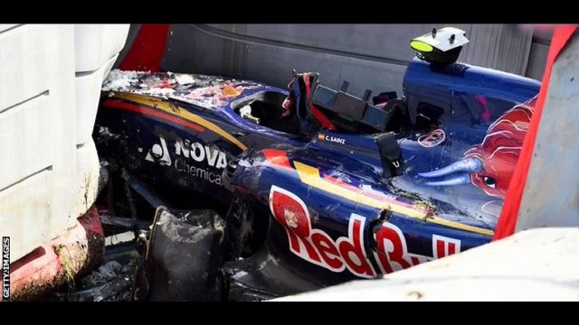 Carlos Sainz crash in Russian GP practice Sochi cancelled after Carlos Sainz Jr F1 crash