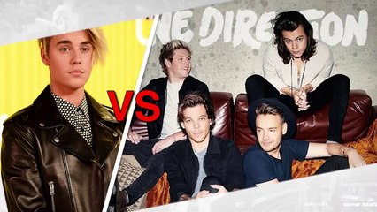 Album Face-Off Bieber vs. 1D, Selena vs. Demi! Celebs Decide!