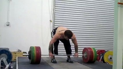 Olympic Weightlifting Donny Shankle making a good attempt at 204kg