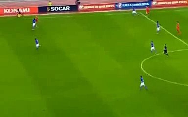 Goal Nazarov Azerbaijan 1-3 Italy Euro Qualification 2016