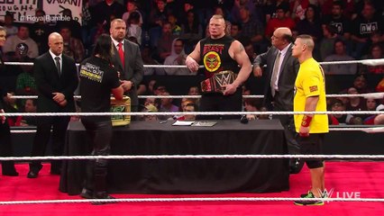 Royal Rumble: WWE World Heavyweight Championship Contract Signing Raw - 2015