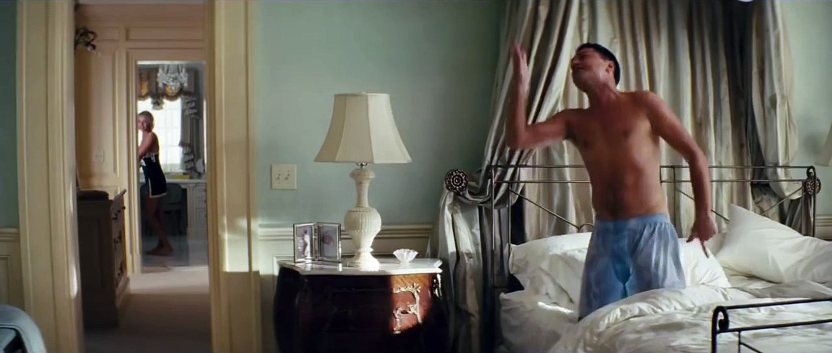 The Wolf of Wall Street Red Band Clip - Water Fight (HD) Leonardo DiCaprio, Margot Robbie