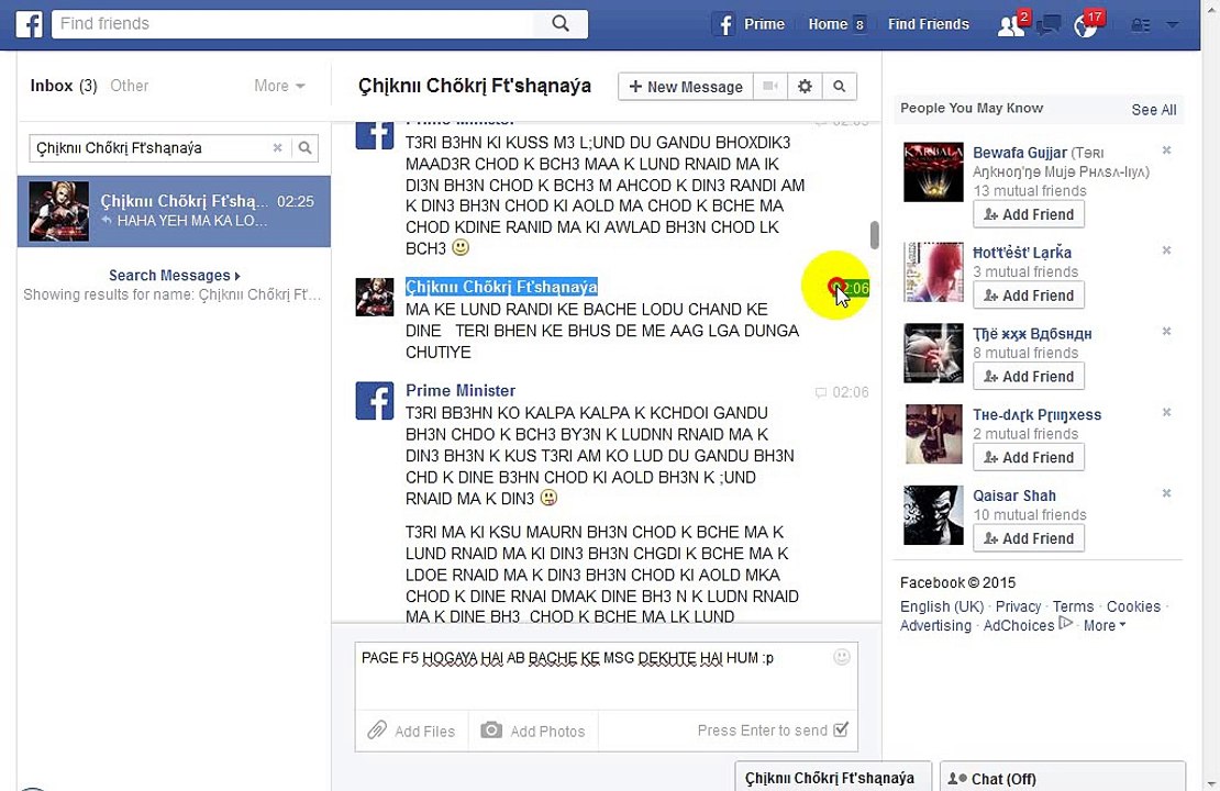 Çhįknıı‬ Chőkrį Ft'shąnaýa  AK DAY MAI CHOD KAR 21 MIN FARAR