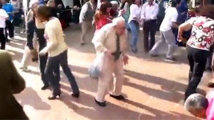 Old Man Throws Down Crutches to DANCE -FULL VIDEO-