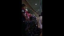 Fans brawl in stands and throw themselves down stairs during Football Game in Texas