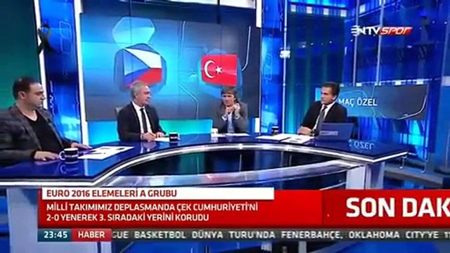 MİLLİ MAÇ ÖZEL - MAÇ SONU 1.KISIM 10 EKİM 2015 ÇEK CUMHURİYETİ 0–2 TÜRKİYE - HD