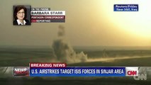 U.S. airstrikes pound ISIS positions after Yazidi drops | New Air Strikes