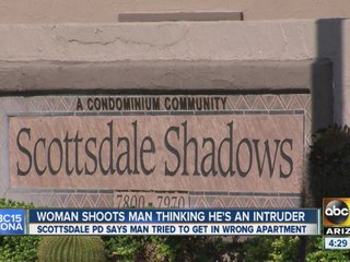 Woman shoots man thinking he's an intruder