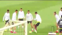 Cristiano Ronaldo celebrates Real Madrid records with truly ridiculous skills in training