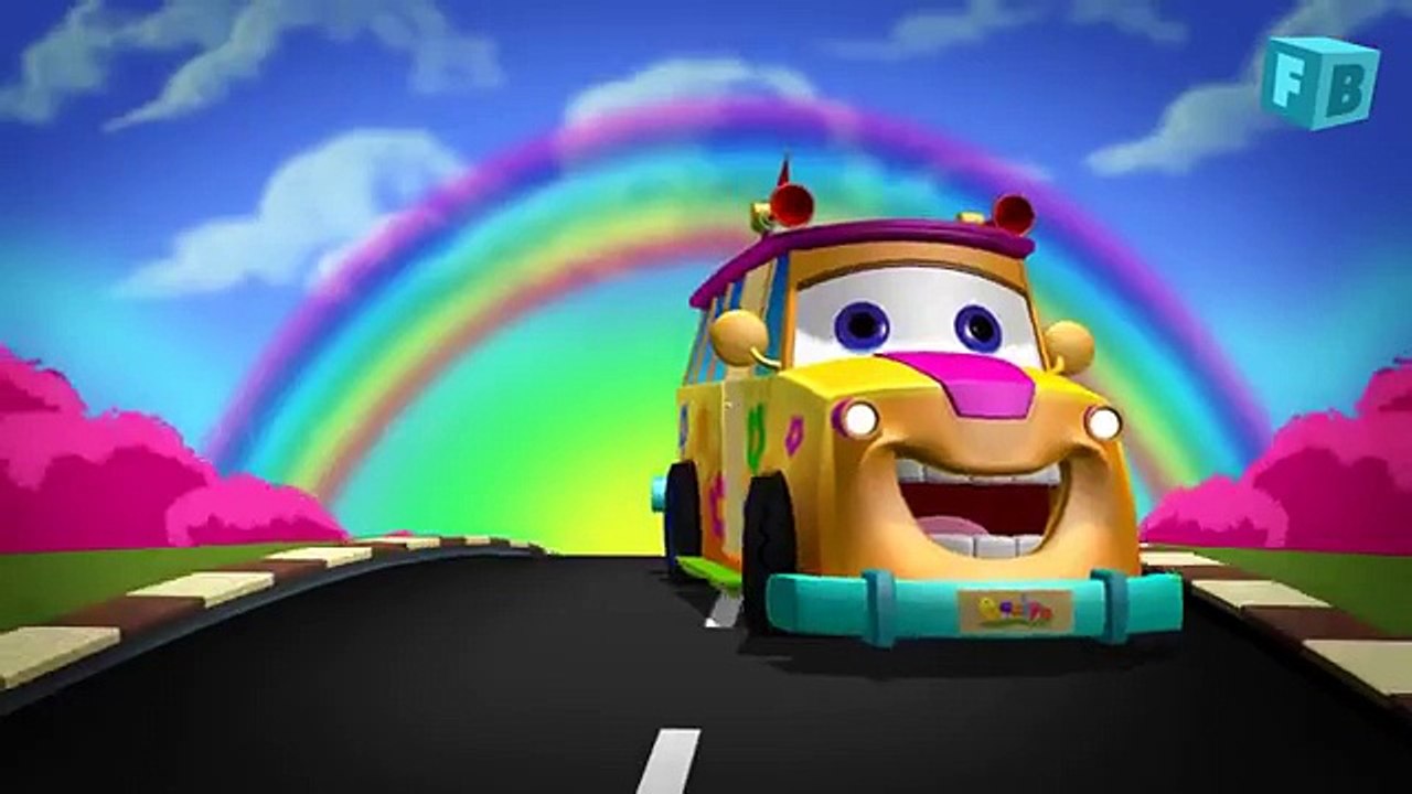 The Wheels On The Bus Go Round And Round _ Children English Nursery Rhymes _ 3D Animation