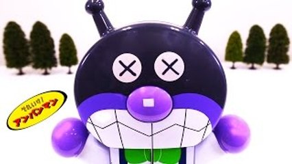 アンパンマンおもちゃアニメ バイキンマン おしゃべりブロックde�