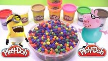 Play doh kinder surprise dippin dots peppa pig, mickey mouse, hello kitty characters fun