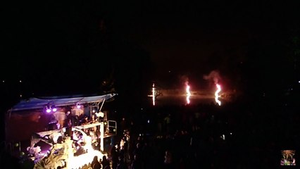 Wambrechies (FR) Fête des allumoirs 2015 Prestation Cie POK sous les étoiles