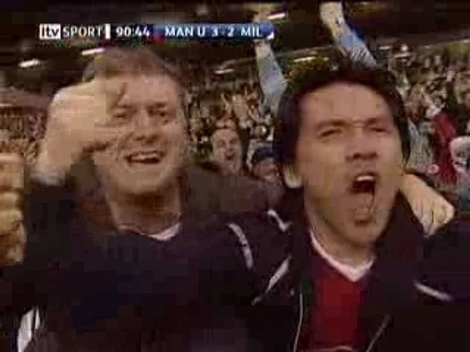 Man Utd 3 - 2 AC Milan - Rooney Goal