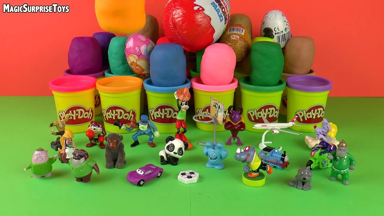 38 Play Doh Surprise Eggs Kinder surprise eggs...