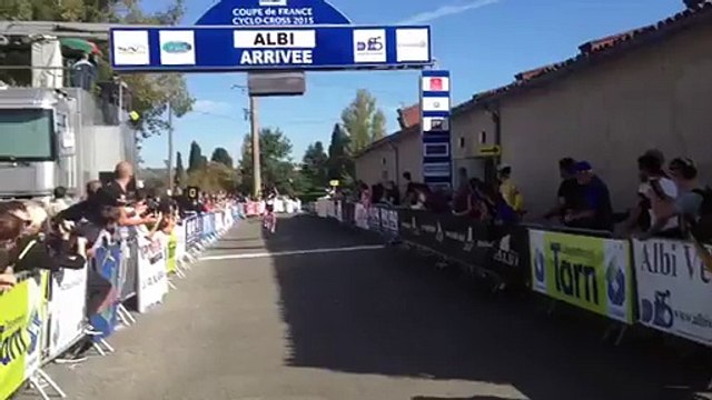 Coupe de France de cyclo-cross d'Albi 2015 : L'arrivée des Juniors