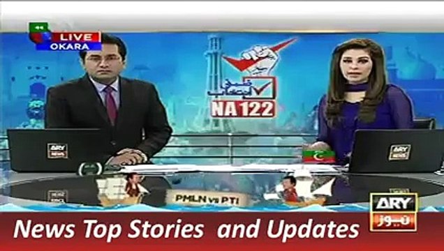 ARY News Headlines 11 October 2015, PTI and PML N Workers Clash in NA 122 11th Oct 2015