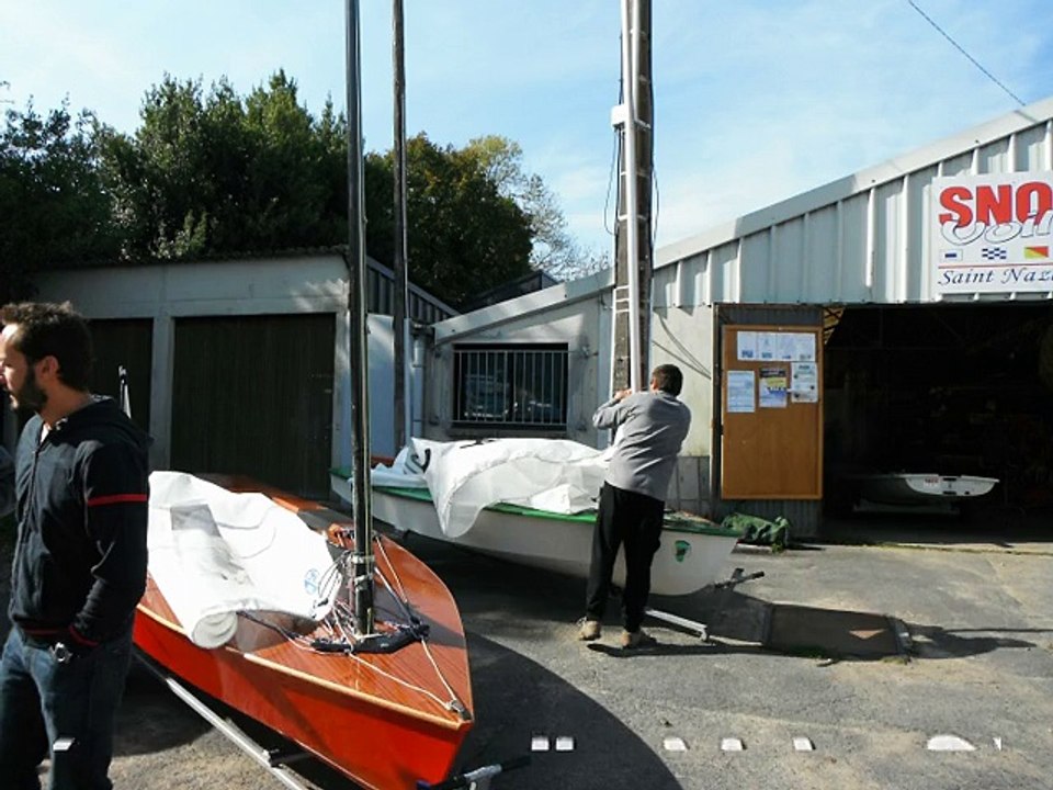 Première sortie d'une nouvelle Yole OK au SNOS Voile Saint Nazaire