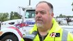 Tow truck procession honors driver who died after crash