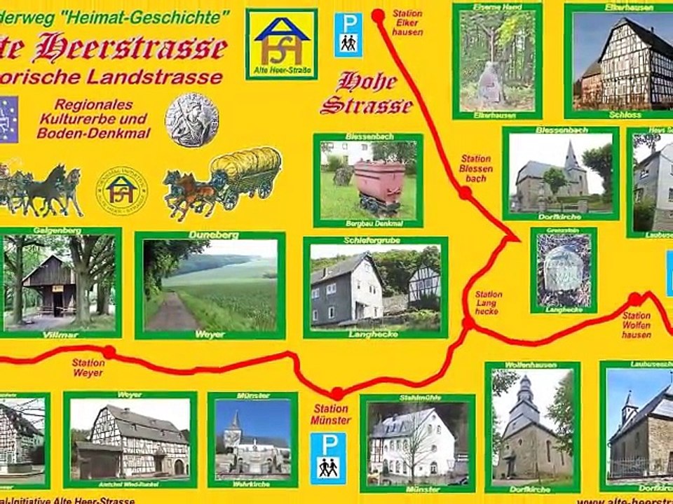 Alte-heerstrasse im naturpark taunus - langehecke