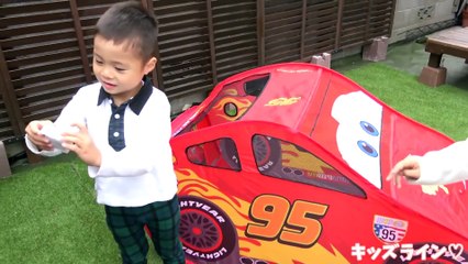 カーズ ボールハウス レーシングドライバー テントハウス おうち おもちゃ Cars Tent House Toy-HD