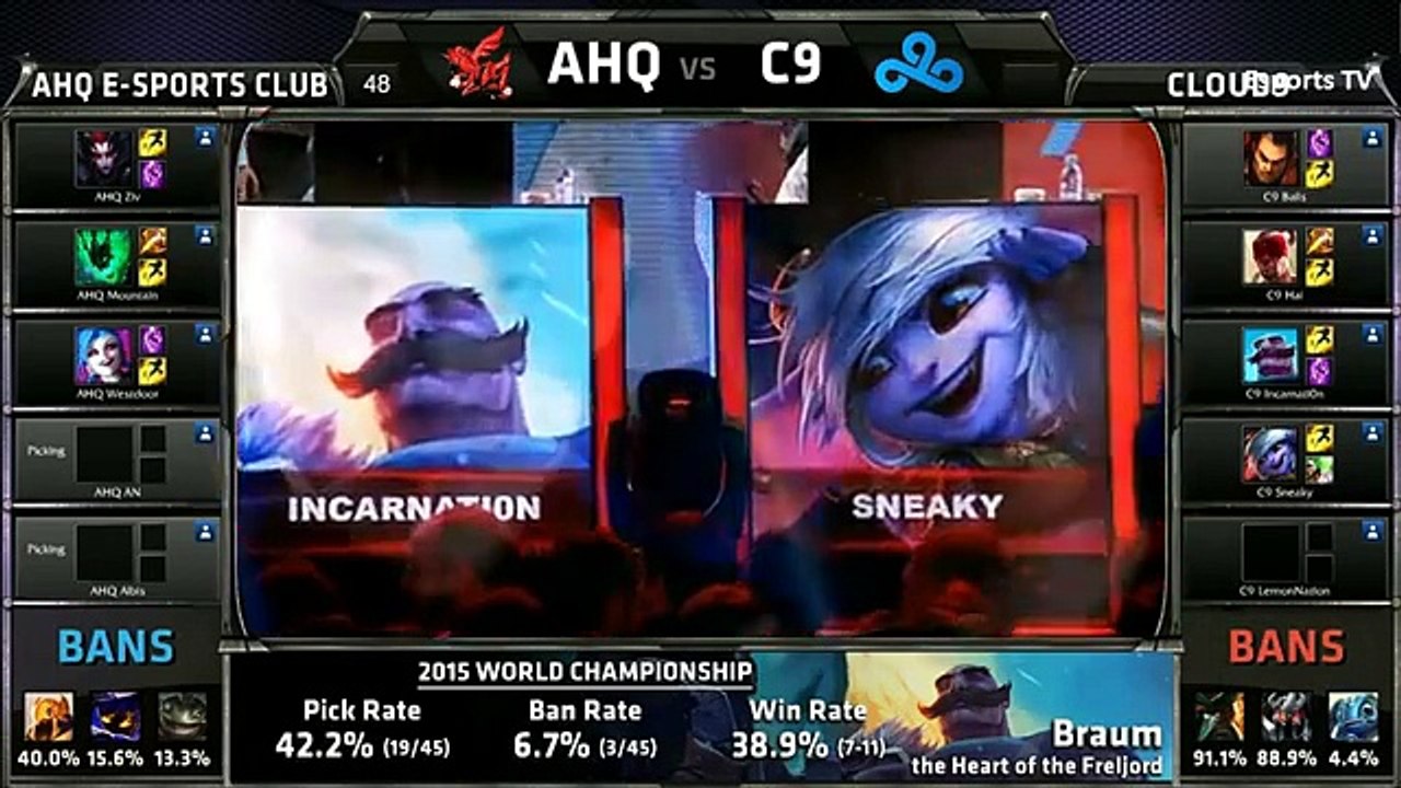 AHQ vs C9 | League of Legends World Championship 2015 Group B | Cloud 9 vs AHQ Esports