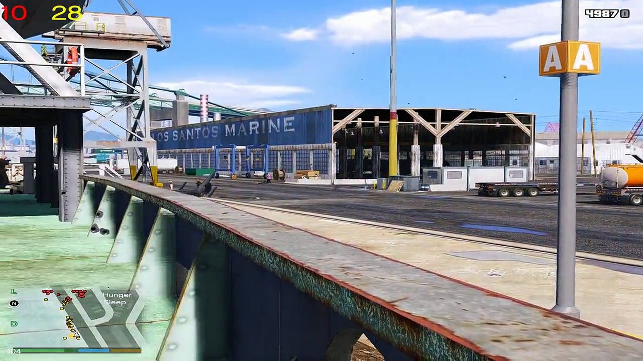 GTA V - EPIC War (Gangs vs. Police & Army - Harbor Shootout) with Bodyguard Squads