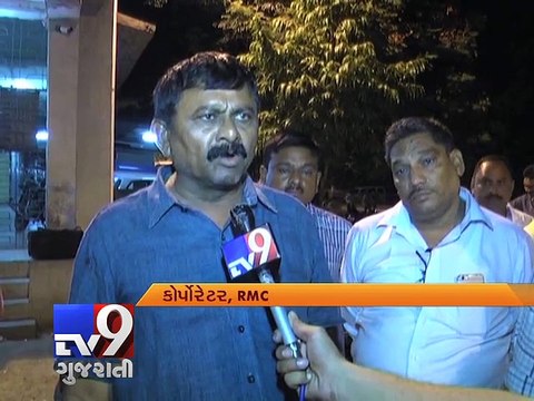 CCTV - Unknown person attacks BJP Corporator, Rajkot - Tv9 Gujarati