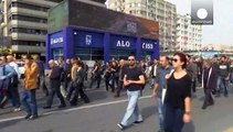 مظاهرات في أنقرة وفي عدة مدن تركية لتكريم ضحايا اعتداءات السبت