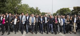 Ankara'daki olay yeri anmasında gerginlik