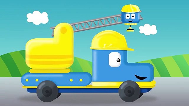 Voiture de police - Tom & Matt les vehicules constructeurs _ Jeux de construction pour enfant
