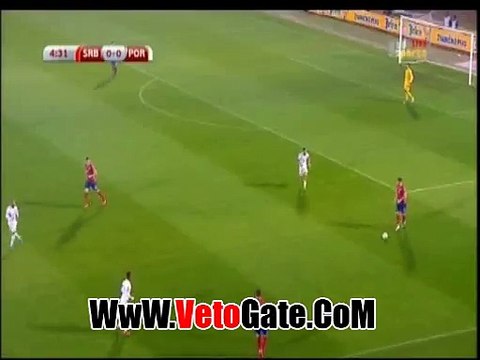 نانى يتقدم بالهدف الاول البرتغال فى مرمى صربيا